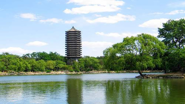 北京大学景色一角